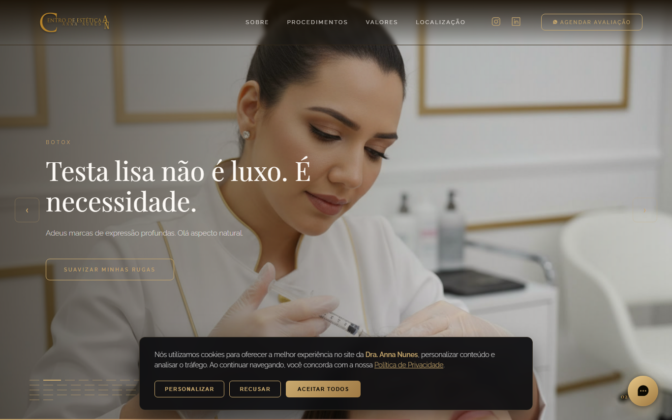 Site Anna Nunes Estética